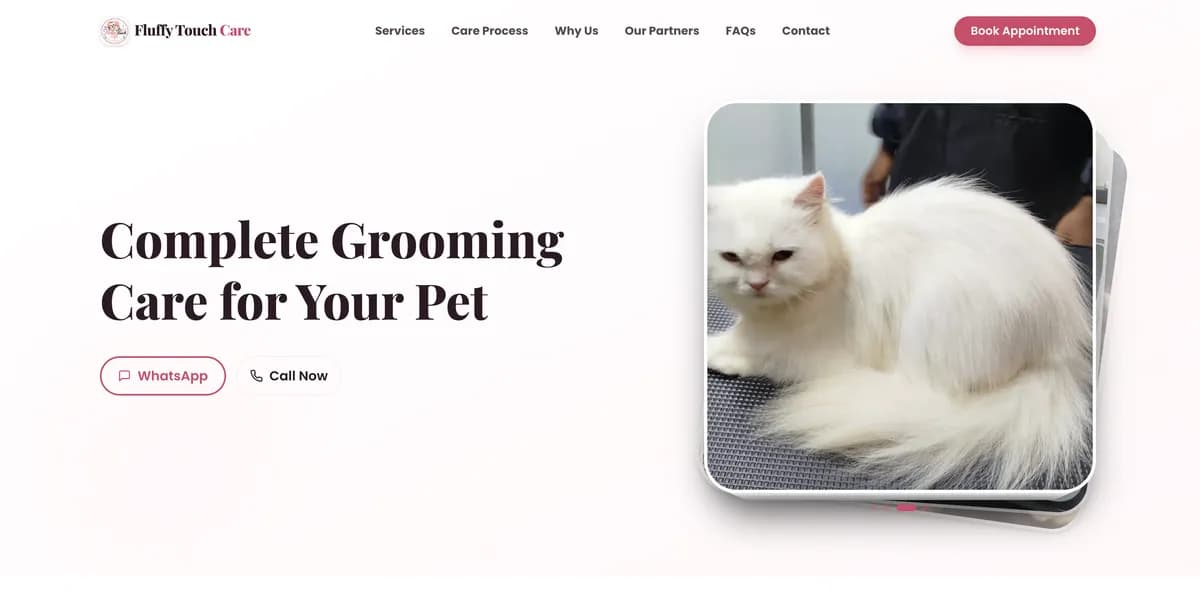 Fluffy Touch Care — Pet Care Booking & Business Management Platform